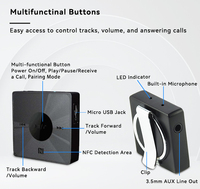 Récepteur Bluetooth Adaptateur Audio Sans Fil Fonction NFC pour Musique HD Système Son Stéréo
