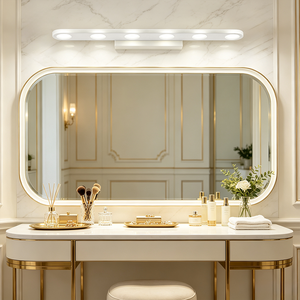 Modern LED wall lamp Aluminum body wall <b>light</b> White rectangular <b>bathroom</b> lamp Warm white surface mounted - Product Image 5