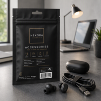 Industrial-grade Custom Matte Black Mylar Bag for Consumer Electronics