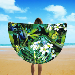 Promotionnel feuilles de palmier grande impression personnalisée serviette de plage - Product Image 2