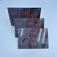 Carte de remerciement personnalisée réutilisable, robuste, 140x100mm, 300gsm, avec pelliculage brillant, marron, pour bijoux, soins de la peau, shopping