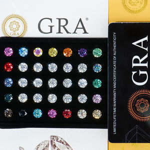 Nouvelle Moissanite de laboratoire 2023 de haute qualité, 1 carat, coupe brillante, couleur D, GRA VVS VVS1, sans défaut, effet de couleur, pierre libre - Product Image 1