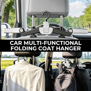 Porte-manteau métallique pour appuie-tête de siège auto, crochet pratique pour accessoires de voiture, support pour vestes et costumes, organisateur de voiture - Product Image 5
