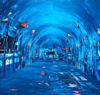 Pantalla Curva Inmersiva LED Space Time Tunnel P1.5 para Estudio de Transmisión VR XR, Museo