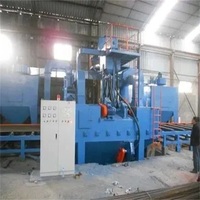 Machine de sablage automatique à convoyeur à rouleaux pour poutres en H et tôles d'acier, élimination de la rouille des structures en acier lourdes et continues