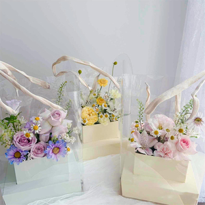 Nueva llegada portátil plegable caja <span class=keywords><strong>de</strong></span> ramo floral <span class=keywords><strong>bolsa</strong></span> <span class=keywords><strong>de</strong></span> regalo <span class=keywords><strong>de</strong></span> cartón con arreglo <span class=keywords><strong>de</strong></span> flores para ramos y materiales - Product Image 4