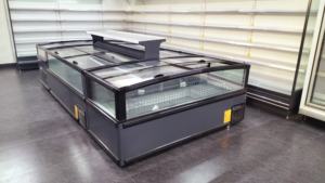 Congélateur à glace pilée avec porte coulissante en verre trempé, congélateur à glace pilée, réfrigérateur à <span class=keywords><strong>armoire</strong></span> coulissante, congélateur d'îlot - Product Image 2