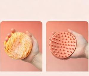 Bathroom Silicone <b>Body</b> Scrubber Shower Exfoliating <b>Scrub</b> Sponge Handheld Shower Cleansing Brush Silicone Scalp Massager - Product Image 6