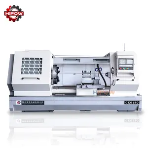 CK6180 flat bed cnc lathe precision metal turning heavy duty cnc lathe machine for metal