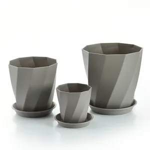 Cement Material Bowl And Vase Shape For Orchid Artificial High Quality Small Flower Pot