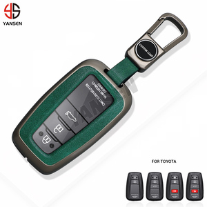 <span class=keywords><strong>เคส</strong></span>รถยนต์หนังดีไซน์หรูหราสำหรับ Toyota Prius Camry Corolla C-HR RAV4 Prado อุปกรณ์เสริมพวงกุญแจ - Product Image 2