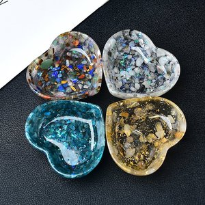 Ciotola di pietra 75mm Multi tipo di pietra naturale di alta qualità guarigione portafortuna ciotola di cristallo artigianato - Product Image 5