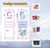 Individuell Bedruckte Matt-Schwarze Standbeutel aus Aluminiumfolie mit Flachem Boden für Katzenfutter, Schokolade, Süßigkeiten, Natürlichen Kakao, Snacks und Kaffee