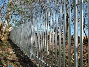 Prezzo di fabbrica facilmente assemblato recinzione in acciaio palizzata recinzione Euro recinzione