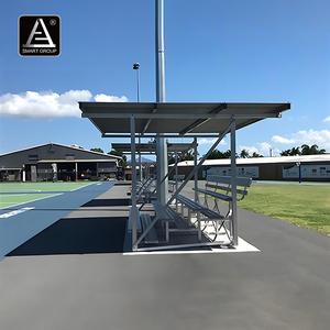 Smart Sports Mobile Aluminum Bleachers with Covered Roof Outdoor Stadium Events Aluminium Gym Bleachers Aluminum <strong>Grandstand</strong> - Product Image 5