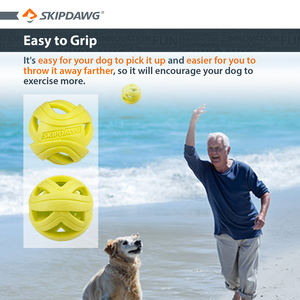 Juguete Interactivo y de Movimiento para Perros al por Mayor, <span class=keywords><strong>Pelota</strong></span> Resistente a Mordeduras de TPR Hueca y Duradera para Ejercicio en Interiores y Exteriores - Product Image 5