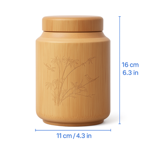 กล่องใส่โกศไม้ไผ่ย่อยสลายได้ตามสั่งเป็นมิตรกับสิ่งแวดล้อมพร้อมที่เก็บขี้เถ้าจากมนุษย์สำหรับสัตว์เลี้ยง - Product Image 2