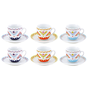 ชุดถ้วยกาแฟ ANITA2 พร้อมจานรอง 6 ใบ - Product Image 1