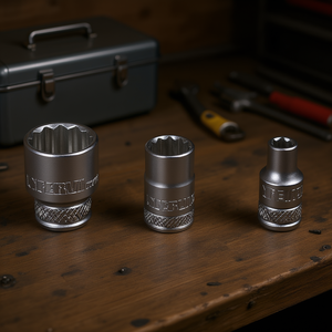 Fervi Polygonal <b>Socket</b> Wrench Normal Series 12mm 10mm <b>8mm</b> Set - Product Image 3