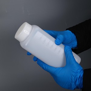 Botella Cuadrada de Boca Ancha de 1L, HDPE, Cuello de 60mm con Graduación, para Envasado de <span class=keywords><strong>Polvo</strong></span> y Líquidos Espesos - Product Image 2