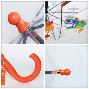 Parapluie Transparent En Gros pour Enfants avec Logo, Parapluie Clair de 19 Pouces pour Publicité - Product Image 4
