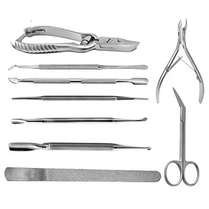 Juego de Instrumentos Médicos para Pedicura y Podología, Kit Profesional de Herramientas Clínicas para el Cuidado Estético de los Pies con Caja - Product Image 1