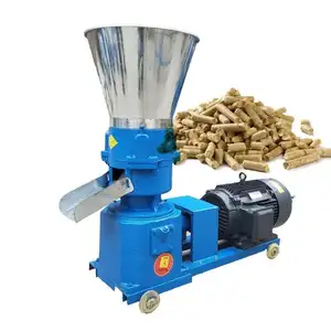 Professional wood electric sawdust pellet mill pellets flat die rice husk wood mini pellet machine pelletizer price