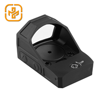 Focuhunter Optics 1x27mm Viseur Télescopique à Grande Fenêtre, Point Rouge de Chasse avec Fonction Shake Awake, Étanchéité IPX7, Rail de 20mm