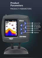 Détecteur intelligent sonar sans fil Leqi, sondeur de poissons visuel pour eaux turbulentes, équipement de pêche extérieur, vente en gros, détection 0,6m-73m