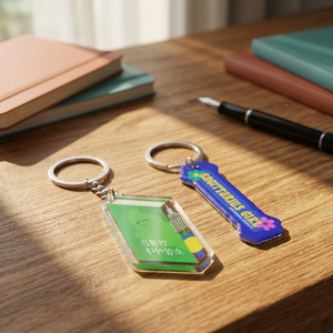 Llaveros acrílicos impermeables con impresión holográfica ultravioleta de dibujos animados personalizados CCH - Product Image 5