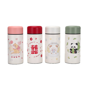 Cute Cartoon Insulated Water <b>Bottle</b> 250ml Portable Stainless Steel Tumbler For Travel And Daily Use - Product Image 4