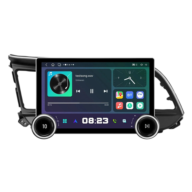 11.8 Inch 2K Dual Knobs 2 Din QLED Screen Car Radio for Hyundai Elantra 2019 2020 Multimedia Player Android Auto Carplay