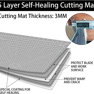 Tapis de découpe A3 45x30cm, 3 couches, double face, auto-cicatrisant - Product Image 4