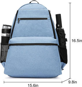 Muestra Gratuita 2025, Bolsa de Tenis Retro Multifuncional 2 en 1 Personalizada de PU de Lujo Ligero y Gran Capacidad, Bolsa de Raqueta de Bádminton para Hombre - Product Image 3