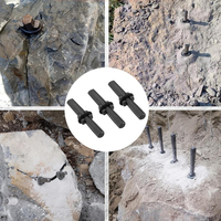 Cales et cales à plumes pour le marbre, le granit, la roche et la pierre, outils manuels pour le béton