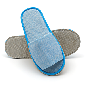 Desechables, Material de lino antideslizante, belleza de lujo, Hotel, Spa, viaje, hogar, invitados, cómodas zapatillas de hospitalidad para interiores - Product Image 5