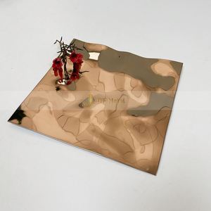 EX033 4x8 Ss Decorative Stainless Steel <b>Sheet</b> 3d Design Panel Embossed Gold <b>Mirror</b> <b>Sheet</b> Water Ripple Stainless Steel Plate - Product Image 5