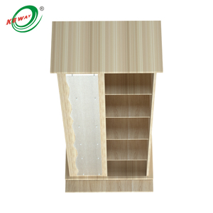 Nhà Máy Trực Tiếp Bán 5 Lớp Hiển Thị Giá Với Bánh Xe Xoay Kệ Cửa Hàng Di Động Hiển Thị Trần Kệ Gỗ - Product Image 4