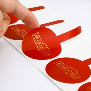 FX Bakery Sweet Dessert Packaging Labels Waterproof <b>Vinyl</b> Security Gold Foil Tamper-evident Proof Seal Sticker for Food - Product Image 3