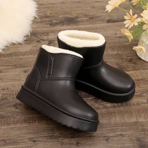 Women's 2025 New Style Plush Snow <b>Boots</b> All-Season Korean Style Short <b>Boots</b> with <b>Waterproof</b> Non-Slip Thick Sole Fleece Lining - Product Image 4
