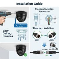 Caméra dôme avant AHD Xiyue XY-N8824 ABS 24 LED IR Starlight Microphone intégré DC12-24V Antichoc Étanche 720P pour Bus