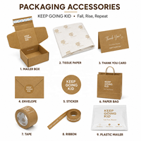 Boîte d'emballage en carton ondulé personnalisée de luxe en papier kraft avec bande auto-adhésive, boîtes d'expédition de voyage avec sac en papier