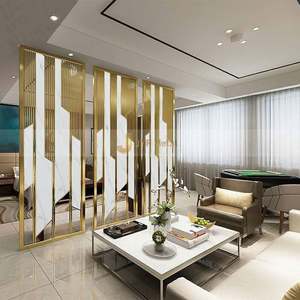 Divisor de Habitaciones ANN019 de Acero Inoxidable con Recubrimiento de Lujo, Dorado Cepillado, Multifuncional y Duradero para Penthouse Moderno o Sala VIP - Product Image 4