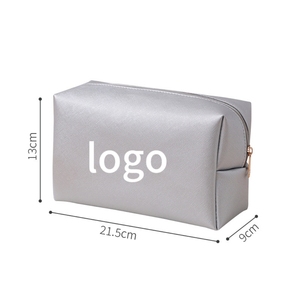 Estuche de <span class=keywords><strong>Maquillaje</strong></span> Minimalista de PU, con Logotipo de Marca Personalizado, Impermeable, Portátil, Bolsa de Cosméticos de Viaje, Regalo Promocional, Bolsa de Aseo - Product Image 2