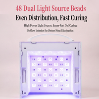 Lampe à ongles UV LED rechargeable pour usage domestique et professionnel, 7800 mAh, séchage rapide, haute puissance, automatique, pour le gel et le vernis à ongles.