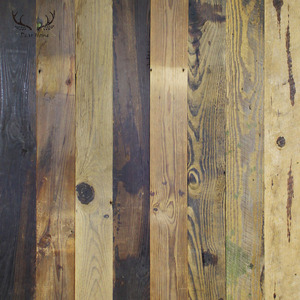 Planches en bois massif pour décoration murale intérieure, vieux panneaux muraux en pin noueux pour la vente - Product Image 3