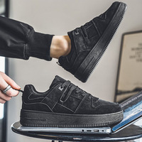 Chaussures de skate décontractées classiques à tige basse monochromes, coutures renforcées et semelle en caoutchouc durable, baskets streetwear couleur blé pour hommes