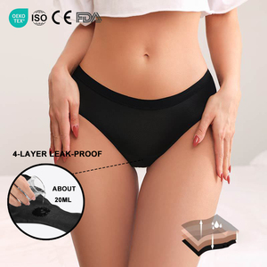 Culottes menstruelles Hygieia 4 couches anti-fuites pour femmes, haute absorption, sous-vêtements menstruels post-partum et physiologiques - Product Image 1
