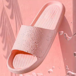 Summer Minimalist Slippers For Women Men Indoor Shower Bathroom Home Guesthouse Couple Plush Sandals Size 35 44 Injection Sole - Product Image 3