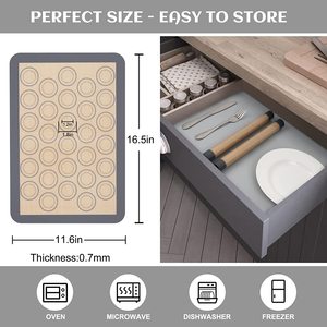 Wholesale Perforated <b>Silicone</b> <b>Baking</b> Mat Personalized Custom <b>Silicone</b> <b>Baking</b> Mat - Product Image 3